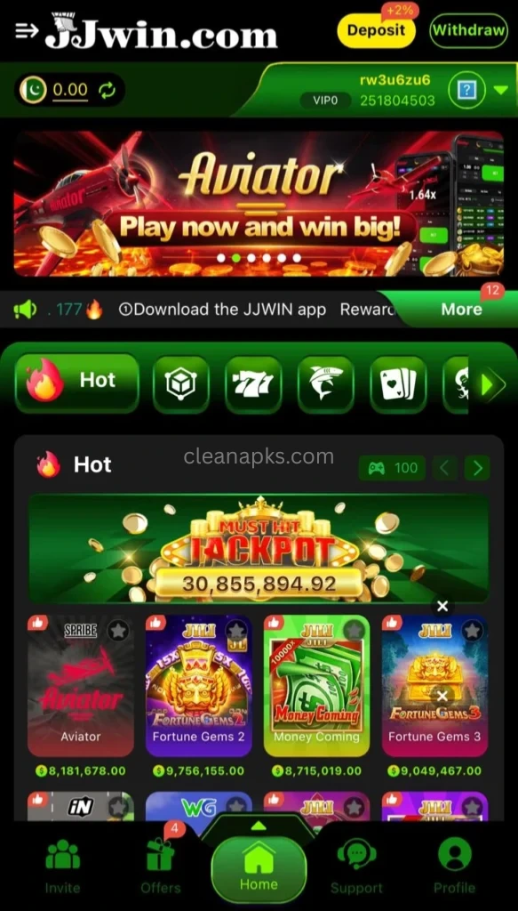 Screenshot of JJwin Game Free Download (Earn Real Money)