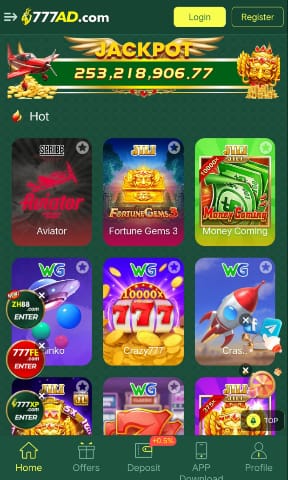 Screenshot of 777AD Game