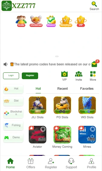 Screenshot of XZZ 777 Game which shows high rated games.